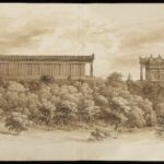 Illustration of the Mound: East elevation,