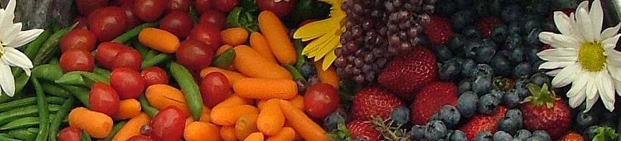 Photograph of fruit and vegetables wedding banquet