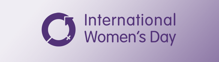 Purple International Women's Day 2021 logo