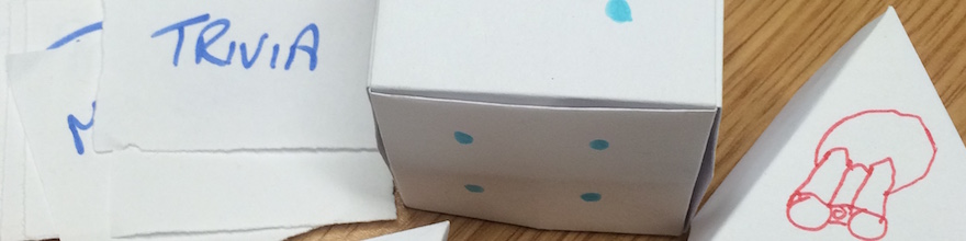 Paper shapes and dice