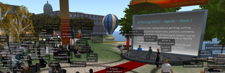 AI Planning MOOC Tutorial on Vue regions in Second Life
