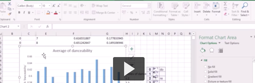 Excell screenshot from video
