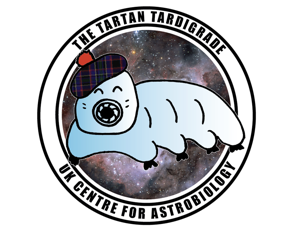Illustration of a tardigrade wearing a scottish hat