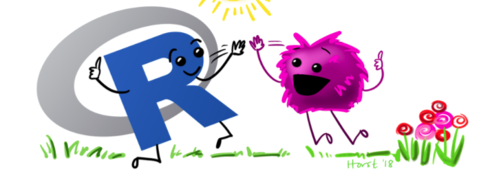An R high-fiving