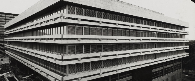 Almost complete construction of the main library