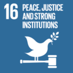 Illustrated peace dove on a gavel