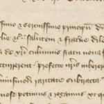 Text from a Medieval letter