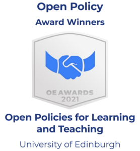 OE Global Open Policy Award badge