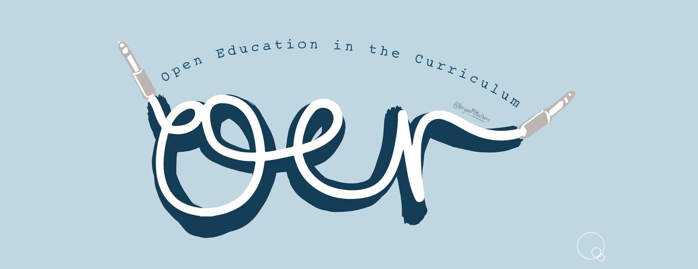 OER logo on a pale blue background